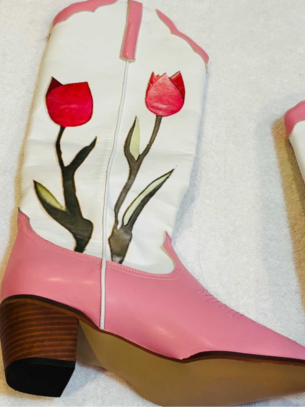 Brand New Cowgirl Boots - Size 7- Heel 2” - Boot Height 18” - Shaft 8” - Box 2 - Picture 3 of 4